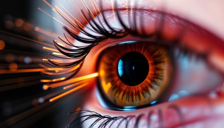 Lichtblitze im Auge visuelle Phänomene