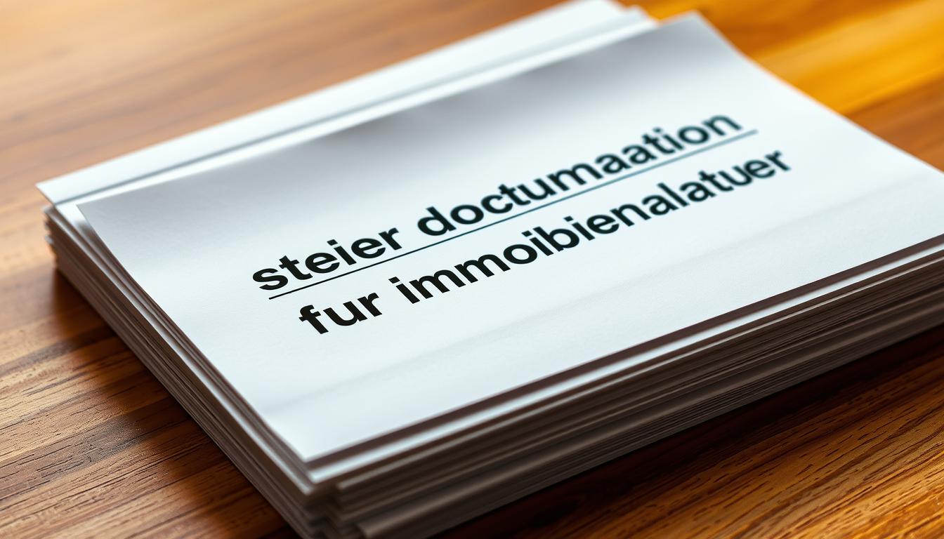 Steuerdokumentation für Immobilienverkauf